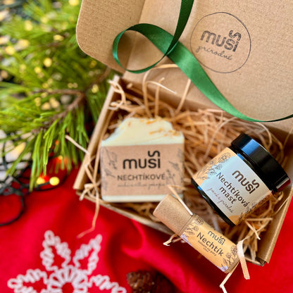 Nechtíkové mydlo, Nechtík balzam na pery & Nechtíková masť