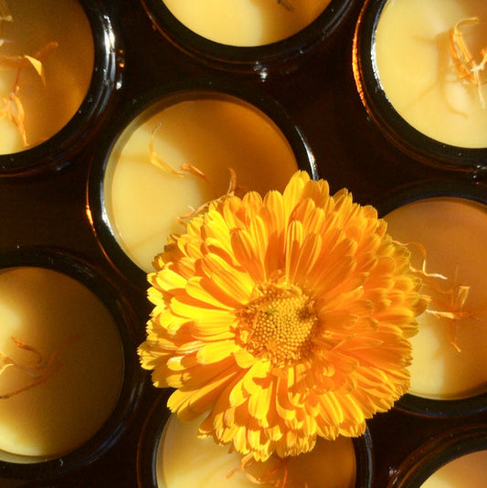 Prírodná nechtíková masť Muši – ručne vyrobená, hojivá, vhodná na citlivú a veľmi suchú pokožku
